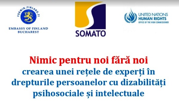 Asociația „SOMATO” va crea o rețea de experți în drepturile persoanelor cu dizbilități psiho-sociale